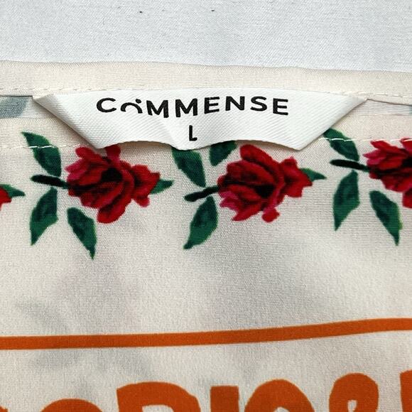 Commence Lightweight Wrap Skirt Women's Size Large Floral Paris Rio Print - Picture 8 of 10